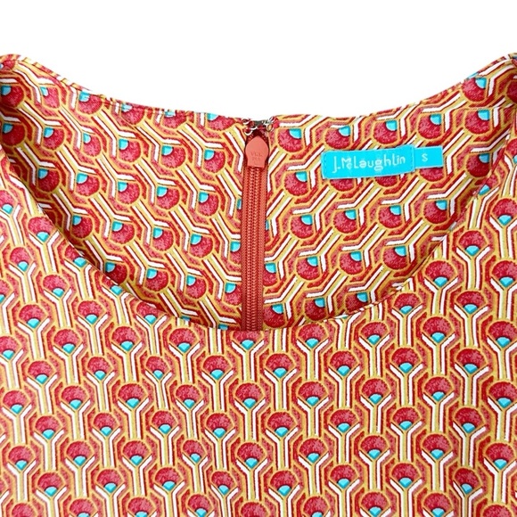 J. McLaughlin Havanna Catalina Cloth Geometric Print Dress Size S - Picture 4 of 11